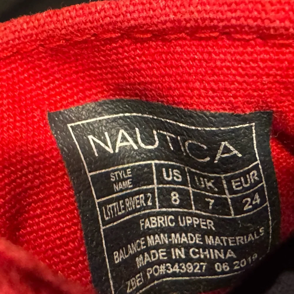 4/$15 Nautica Red Kids Shoes